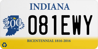 IN license plate 081EWY