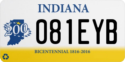 IN license plate 081EYB