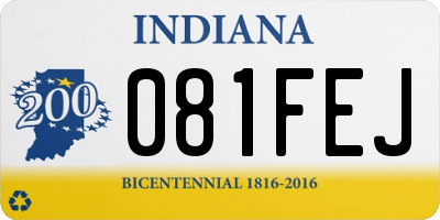 IN license plate 081FEJ