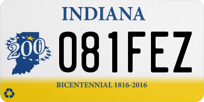 IN license plate 081FEZ