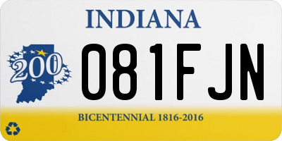 IN license plate 081FJN
