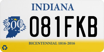 IN license plate 081FKB