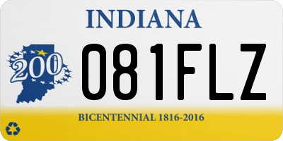 IN license plate 081FLZ