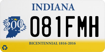 IN license plate 081FMH