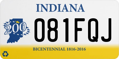 IN license plate 081FQJ
