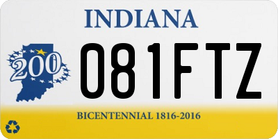 IN license plate 081FTZ