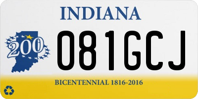 IN license plate 081GCJ