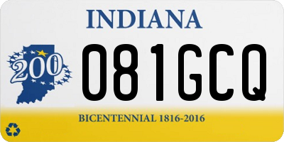 IN license plate 081GCQ