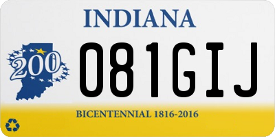 IN license plate 081GIJ