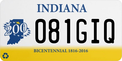 IN license plate 081GIQ