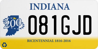 IN license plate 081GJD