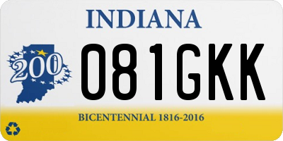IN license plate 081GKK