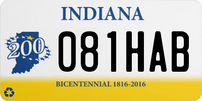 IN license plate 081HAB