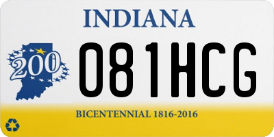 IN license plate 081HCG