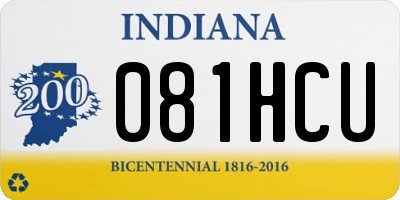 IN license plate 081HCU