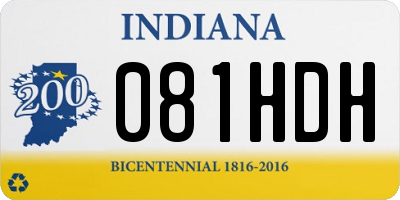 IN license plate 081HDH