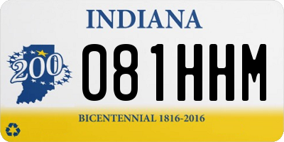IN license plate 081HHM