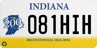 IN license plate 081HIH