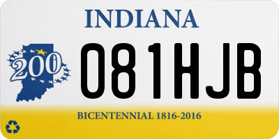 IN license plate 081HJB