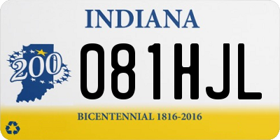 IN license plate 081HJL