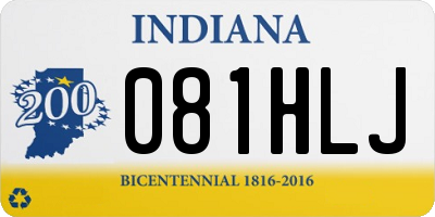 IN license plate 081HLJ