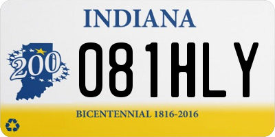 IN license plate 081HLY