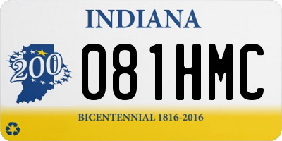 IN license plate 081HMC