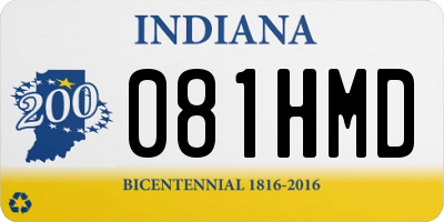 IN license plate 081HMD