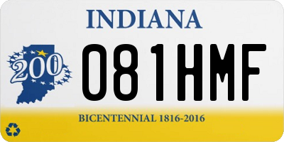 IN license plate 081HMF