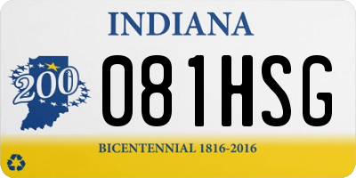 IN license plate 081HSG