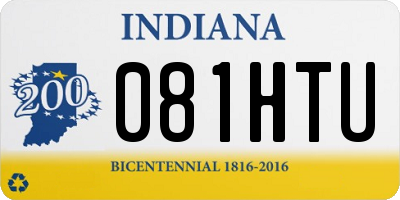 IN license plate 081HTU