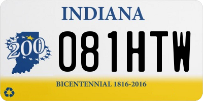 IN license plate 081HTW