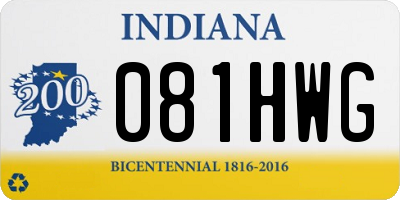 IN license plate 081HWG
