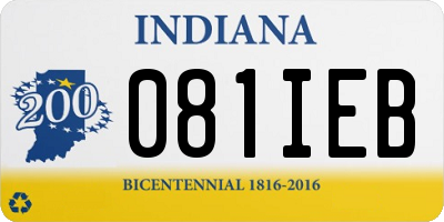 IN license plate 081IEB