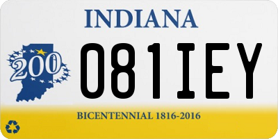 IN license plate 081IEY