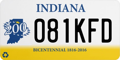 IN license plate 081KFD