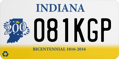IN license plate 081KGP
