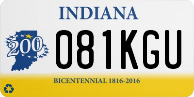 IN license plate 081KGU