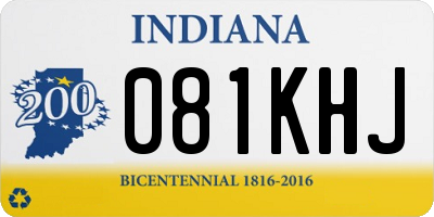 IN license plate 081KHJ