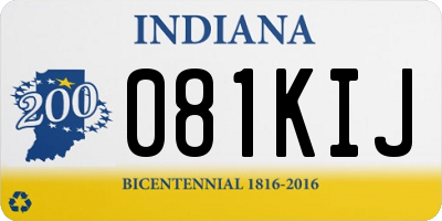 IN license plate 081KIJ