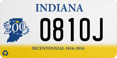 IN license plate 081OJ