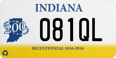 IN license plate 081QL