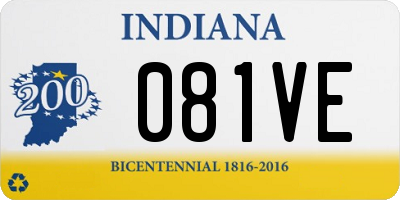 IN license plate 081VE