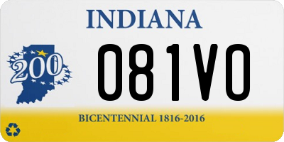 IN license plate 081VO