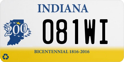 IN license plate 081WI