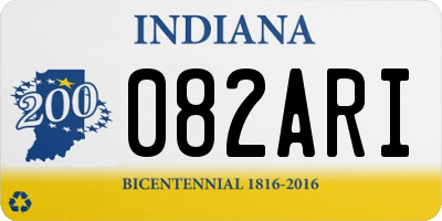 IN license plate 082ARI