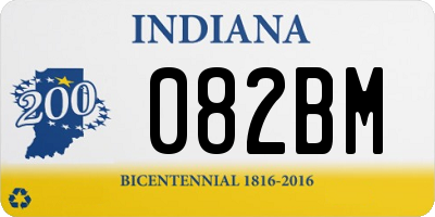 IN license plate 082BM