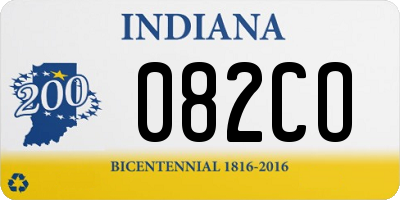 IN license plate 082CO