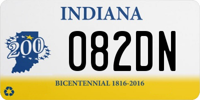 IN license plate 082DN