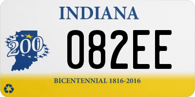 IN license plate 082EE